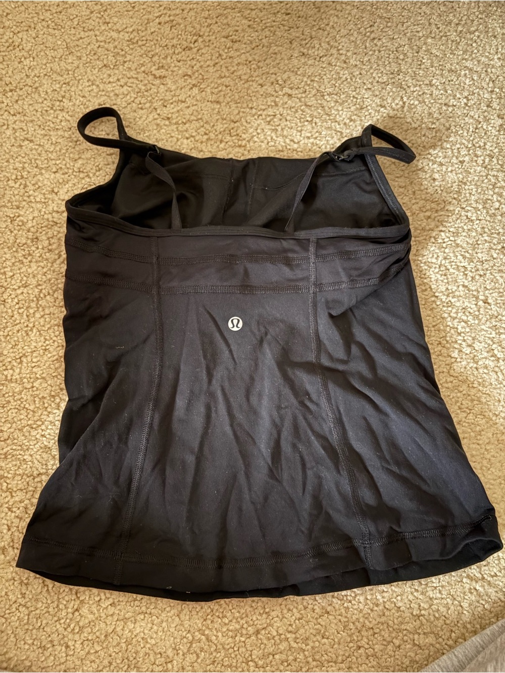 lululemon athletica Black Strappy Tank Top